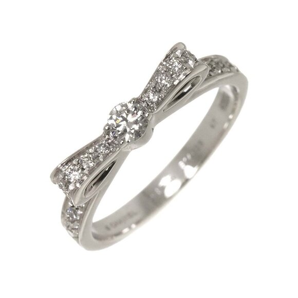 CHANEL Ruban Diamond SM Ring 18K White Gold 750 Sise47 4(US) 90287439 - Picture 1 of 11